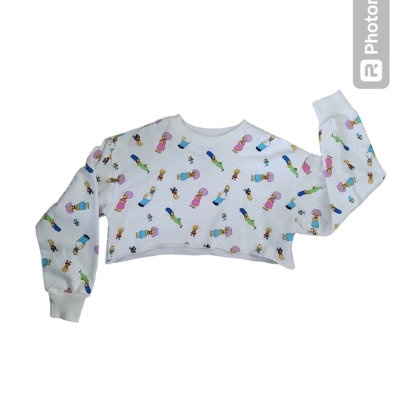 Simpsons cropped sweatshirt - Picture 1 of 5
